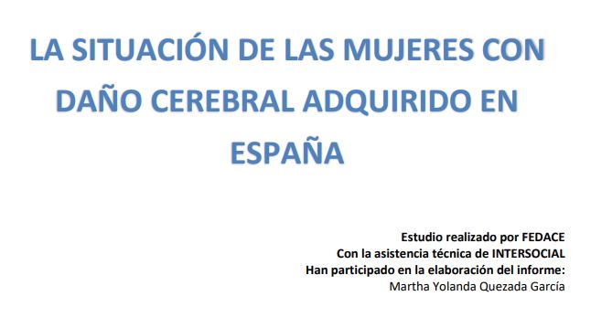 La situación de las mujeres con Daño Cerebral en España