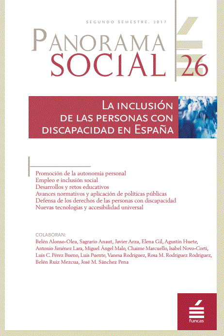 Monográfico de la Revista Panorama Social sobre inclusión de las personas con discapacidad en España